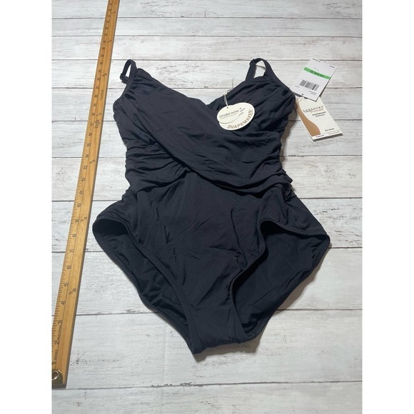 Coco Reef Women's Contours Sterling Bra One Piece Swimsuit Black Size 10/34C/D - Picture 4 of 7